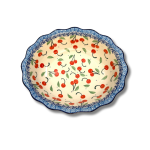 D78 Bunzlau Serveer Schaal golvende rand 2715X Ovale Schalen